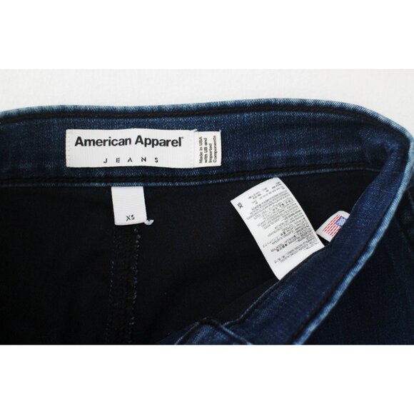 American Apparel The Easy Jean High Rise Stretch Skinny Blue Size XS - Picture 4 of 6